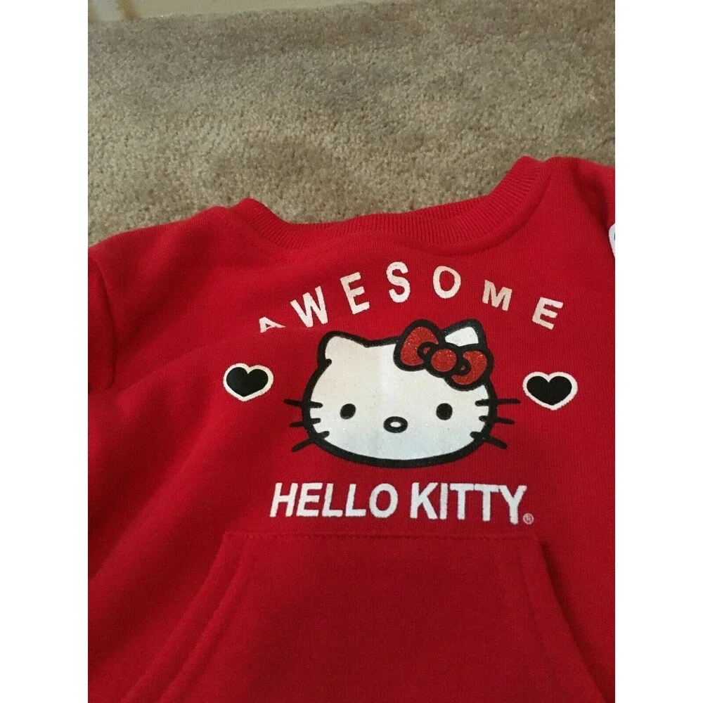 2 Piece Hello Kitty Baby Girls Set Outfit Shirt Leggings Size 18 Months - Picture 3 of 9